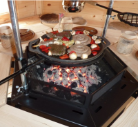 Grillpfanne mit Schwenkarm